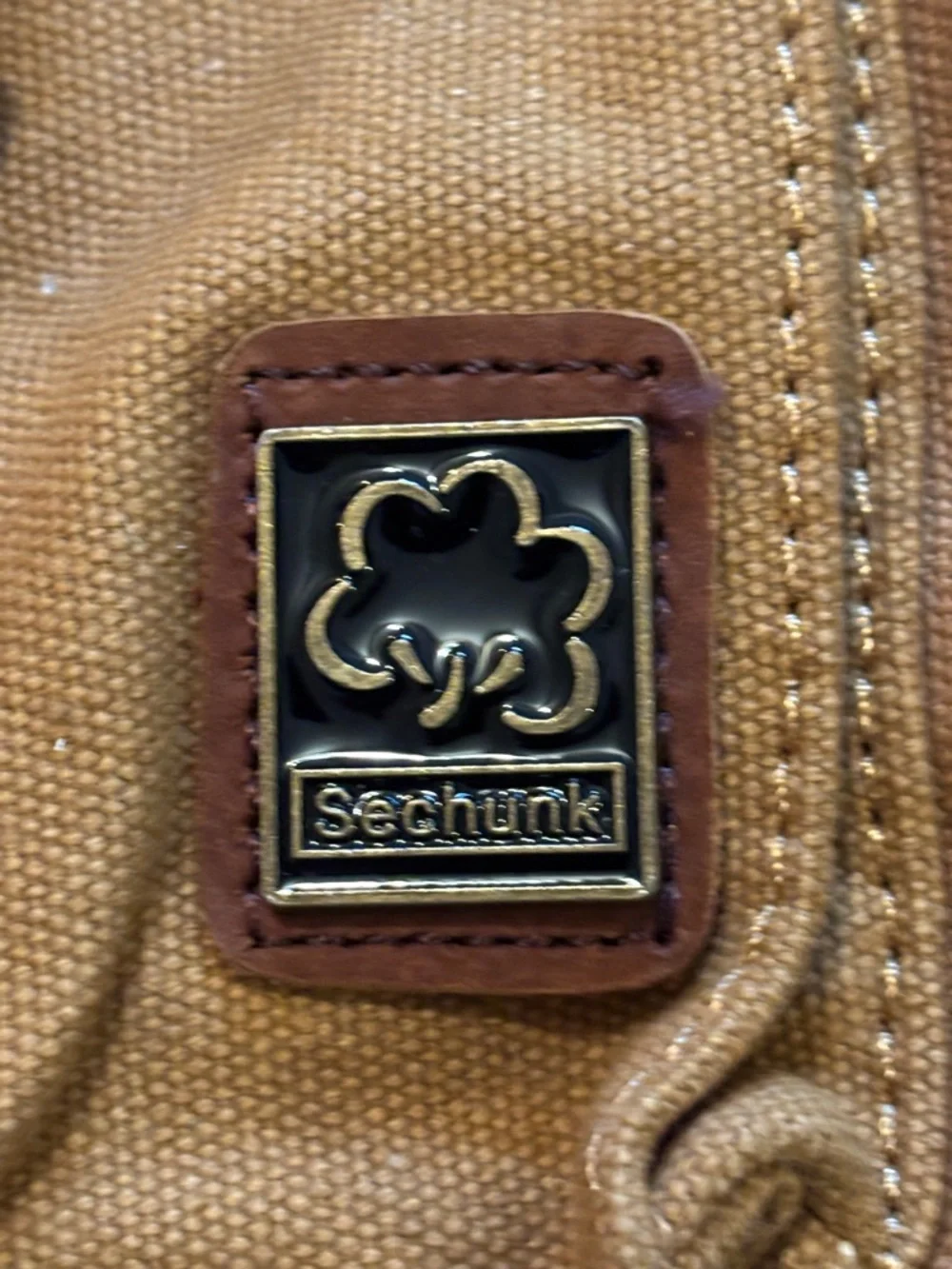 Seretvank vintage canvas messenger bag Brown